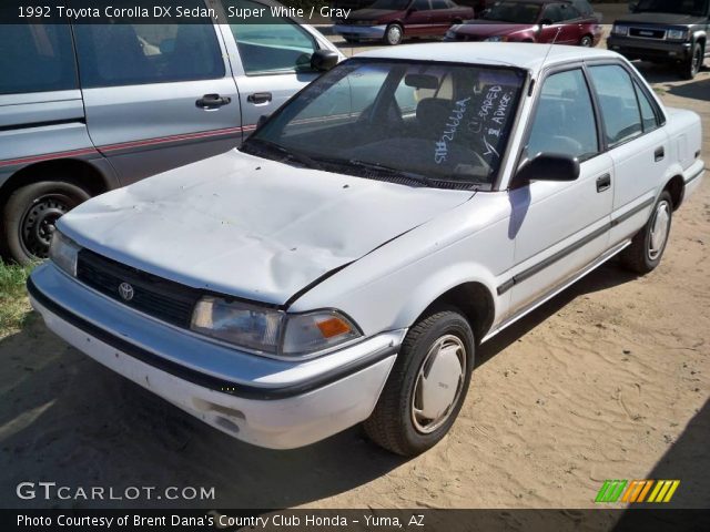 1992 Toyota Corolla DX Sedan in Super White