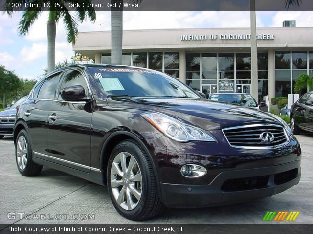 2008 Infiniti EX 35 in Dark Currant Red