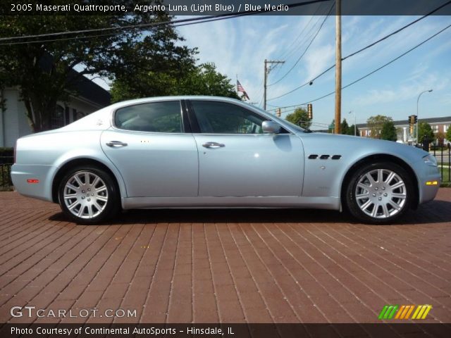 2005 Maserati Quattroporte  in Argento Luna (Light Blue)