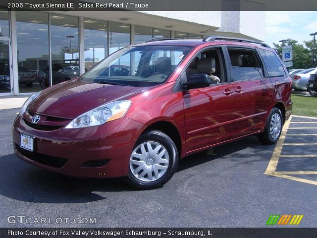 2006 Toyota Sienna LE in Salsa Red Pearl