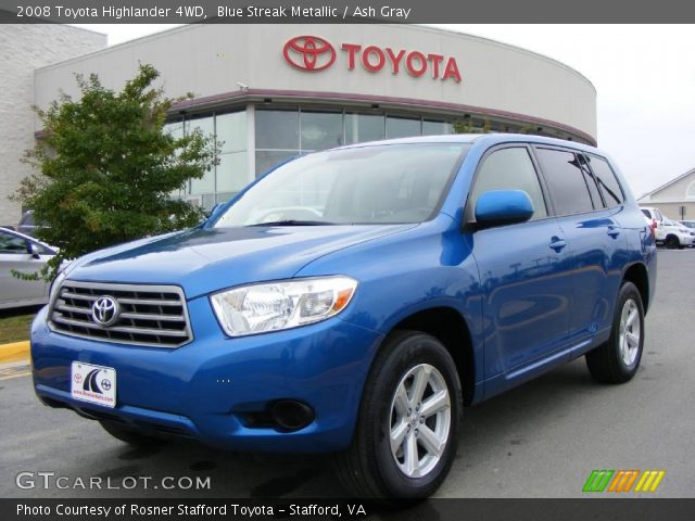 2008 Toyota Highlander 4WD in Blue Streak Metallic