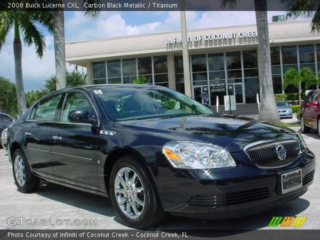 2008 Buick Lucerne CXL in Carbon Black Metallic