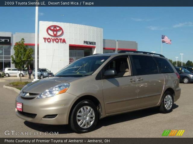 2009 Toyota Sienna LE in Desert Sand Mica
