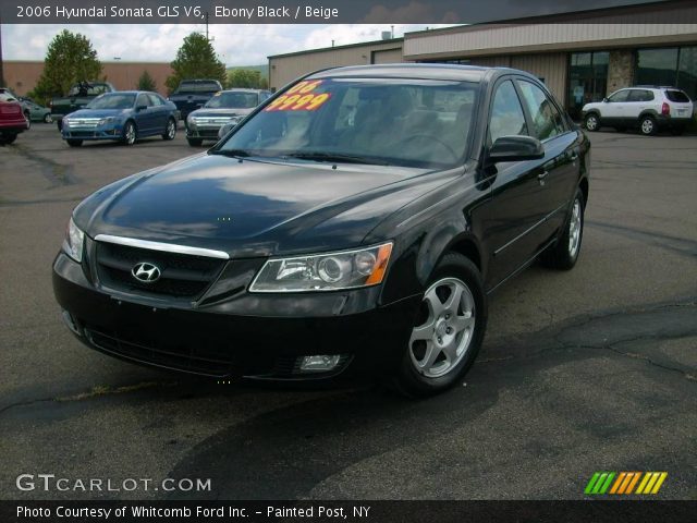 2006 Hyundai Sonata GLS V6 in Ebony Black