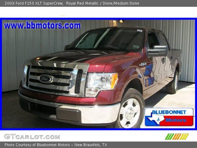 2009 Ford F150 XLT SuperCrew in Royal Red Metallic