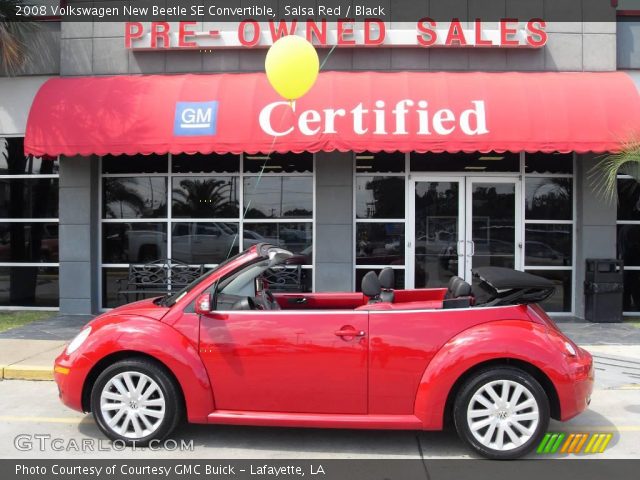 2008 Volkswagen New Beetle SE Convertible in Salsa Red