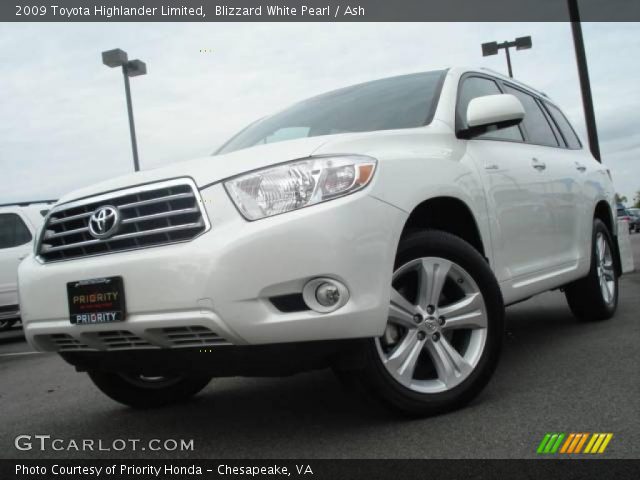 2009 Toyota Highlander Limited in Blizzard White Pearl