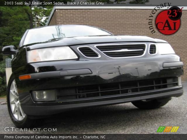2003 Saab 9-3 Linear Sport Sedan in Black