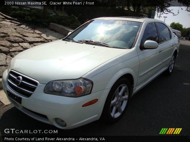 2003 Nissan Maxima SE in Glacier White Pearl
