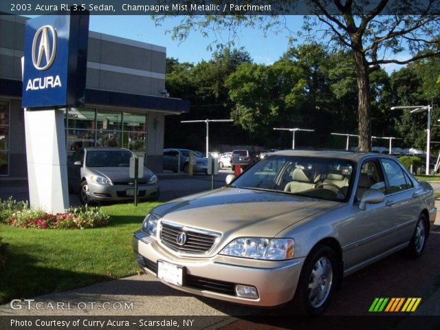 2003 Acura RL 3.5 Sedan in Champagne Mist Metallic