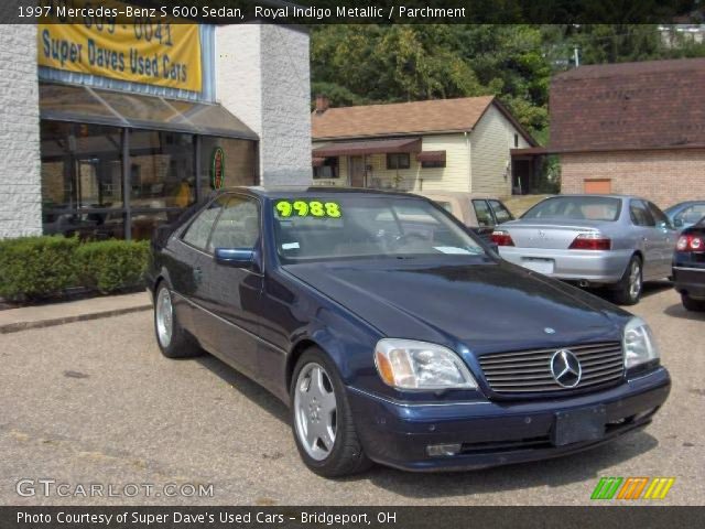 1997 Mercedes-Benz S 600 Sedan in Royal Indigo Metallic