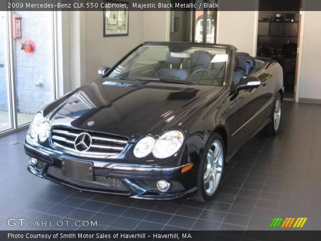 2009 Mercedes-Benz CLK 550 Cabriolet in Majestic Black Metallic