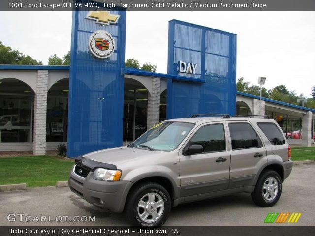 2001 Ford Escape XLT V6 4WD in Light Parchment Gold Metallic