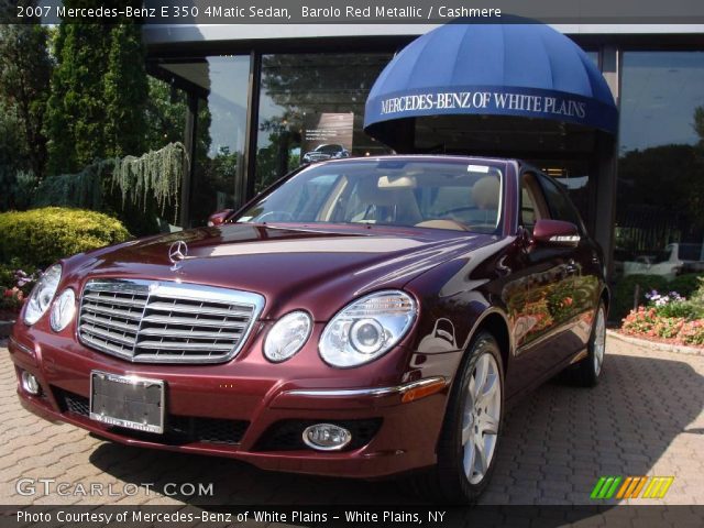 2007 Mercedes-Benz E 350 4Matic Sedan in Barolo Red Metallic