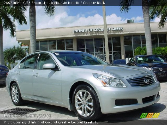 2007 Infiniti G 35 Sedan in Liquid Platinum Metallic