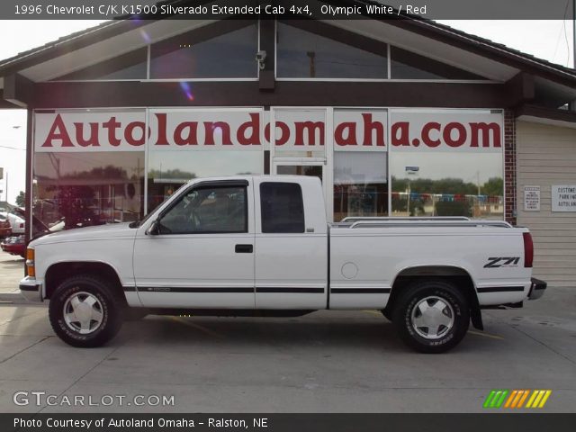 1996 Chevrolet C/K K1500 Silverado Extended Cab 4x4 in Olympic White