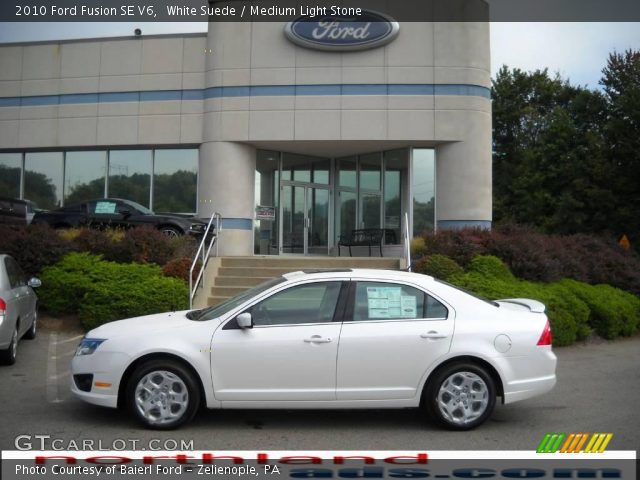 2010 Ford Fusion SE V6 in White Suede