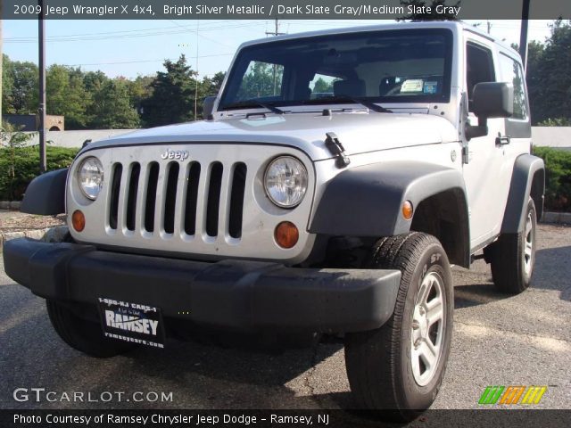2009 Jeep Wrangler X 4x4 in Bright Silver Metallic