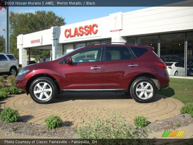 2009 Nissan Murano S AWD in Merlot Metallic