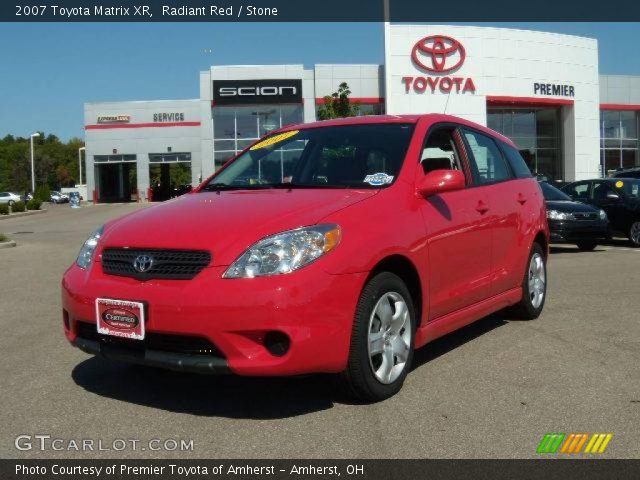2007 Toyota Matrix XR in Radiant Red