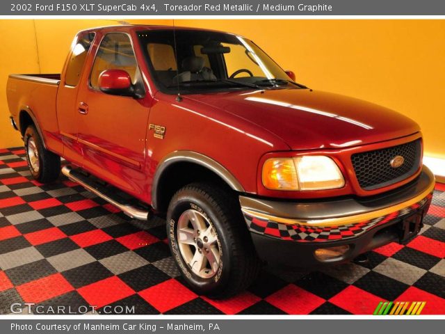 2002 Ford F150 XLT SuperCab 4x4 in Toreador Red Metallic