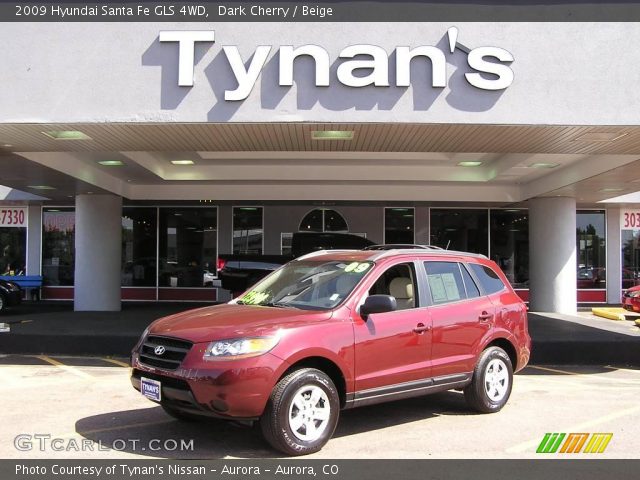 2009 Hyundai Santa Fe GLS 4WD in Dark Cherry