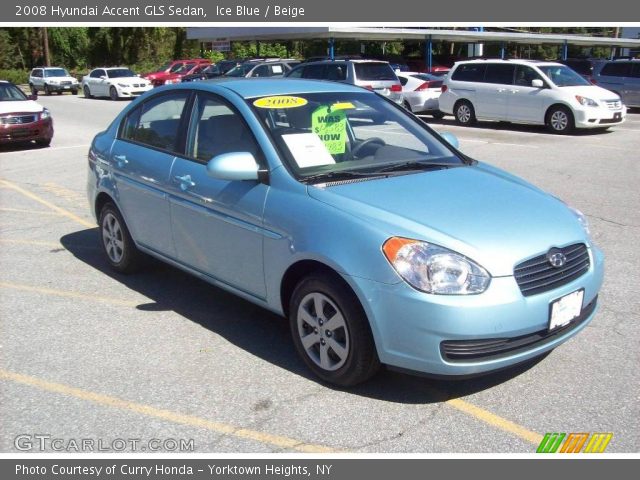 2008 Hyundai Accent GLS Sedan in Ice Blue