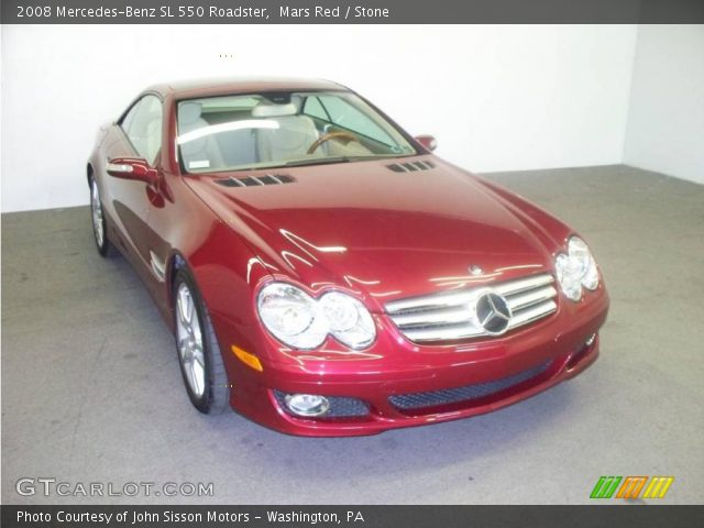 2008 Mercedes-Benz SL 550 Roadster in Mars Red