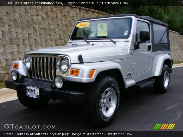 2006 Jeep Wrangler Unlimited 4x4 in Bright Silver Metallic