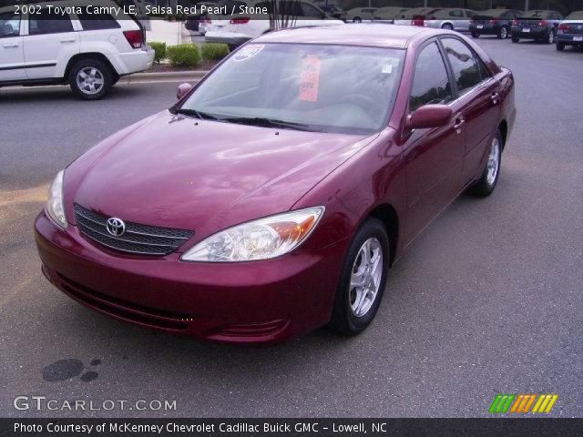 2002 Toyota Camry LE in Salsa Red Pearl