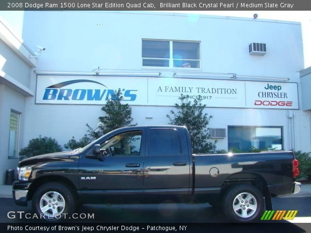 2008 Dodge Ram 1500 Lone Star Edition Quad Cab in Brilliant Black Crystal Pearl