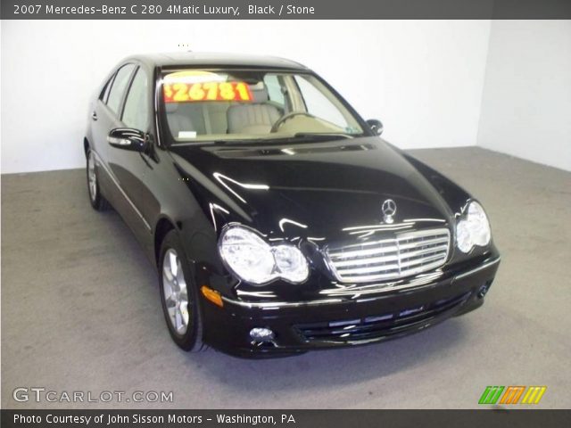 2007 Mercedes-Benz C 280 4Matic Luxury in Black