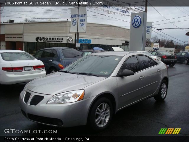 2006 Pontiac G6 V6 Sedan in Liquid Silver Metallic