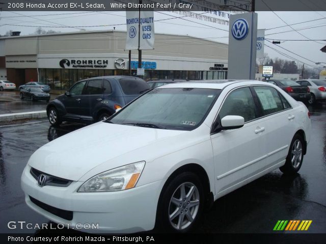 2008 Honda Accord EX-L Sedan in White Diamond Pearl