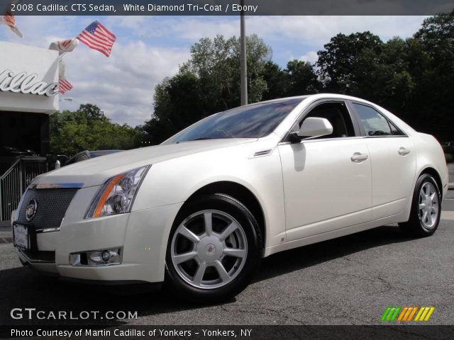 2008 Cadillac CTS Sedan in White Diamond Tri-Coat