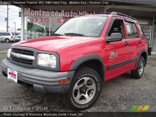 2002 Chevrolet Tracker ZR2 4WD Hard Top in Wildfire Red