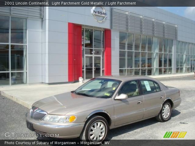 2001 Lincoln Continental  in Light Parchment Gold Metallic