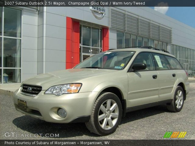 2007 Subaru Outback 2.5i Wagon in Champagne Gold Opal