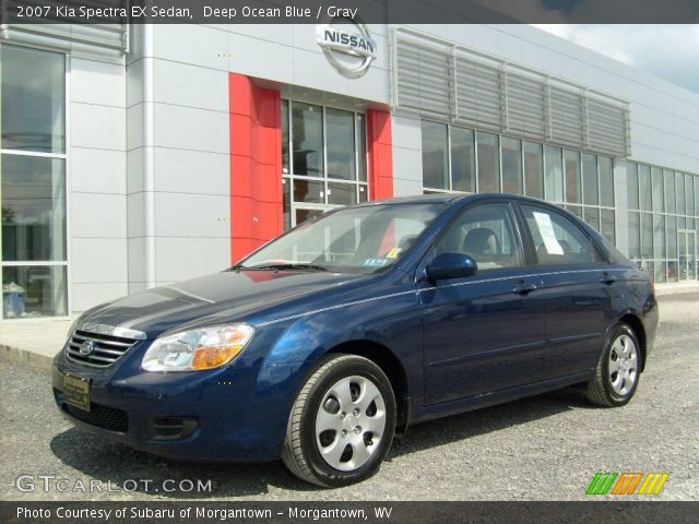 2007 Kia Spectra EX Sedan in Deep Ocean Blue