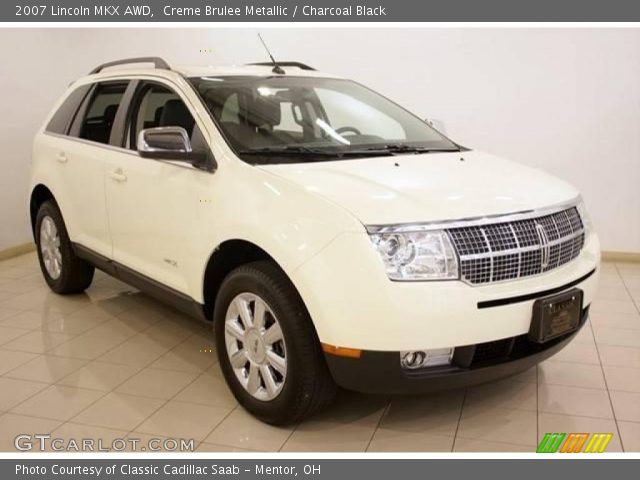 Creme Brulee Metallic 2007 Lincoln Mkx Awd Charcoal