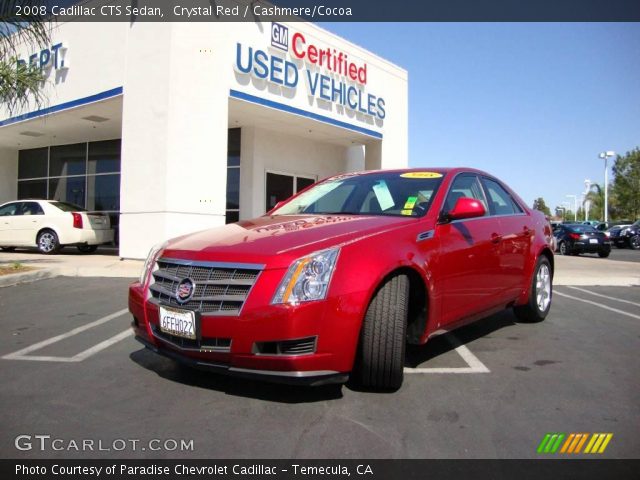 2008 Cadillac CTS Sedan in Crystal Red