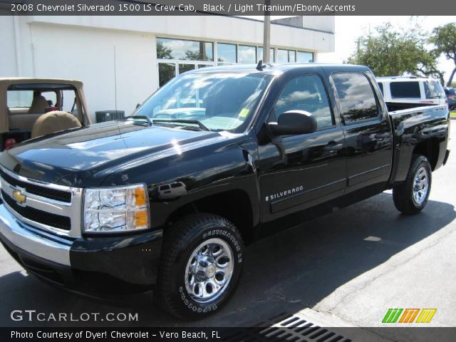 2008 Chevrolet Silverado 1500 LS Crew Cab in Black