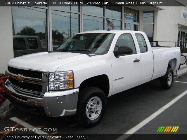 2009 Chevrolet Silverado 2500HD Work Truck Extended Cab in Summit White