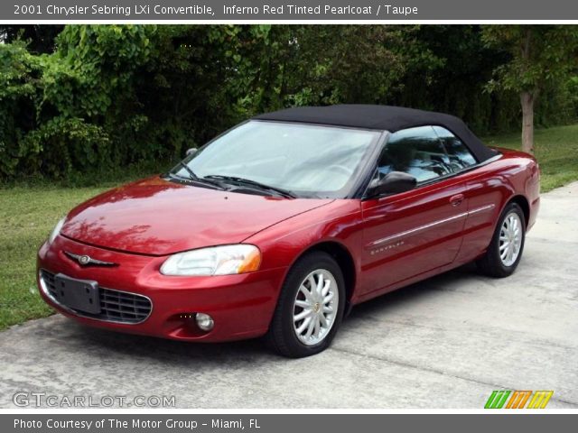 2001 Chrysler Sebring LXi Convertible in Inferno Red Tinted Pearlcoat