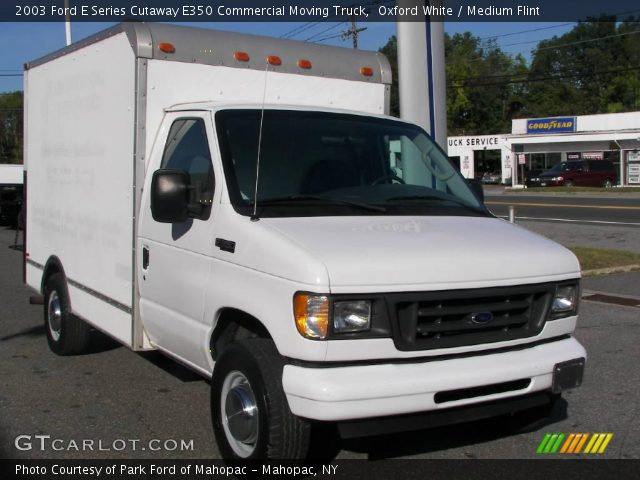 2003 Ford E Series Cutaway E350 Commercial Moving Truck in Oxford White