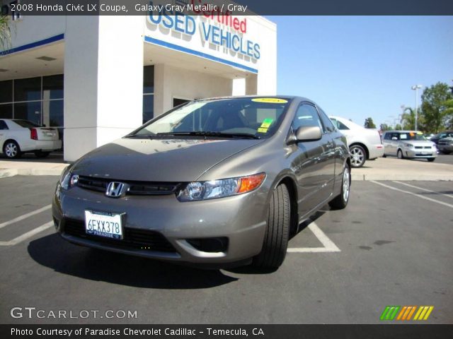 2008 Honda Civic LX Coupe in Galaxy Gray Metallic