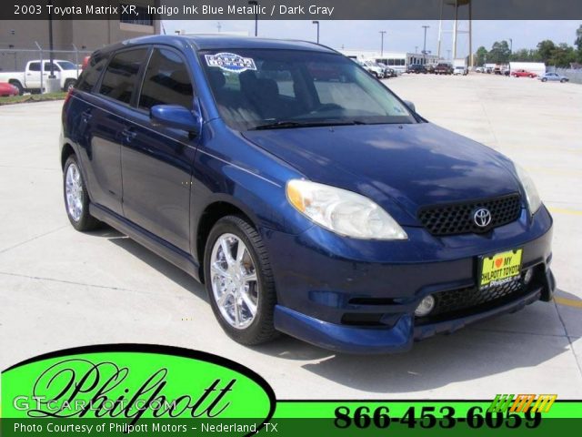 2003 Toyota Matrix XR in Indigo Ink Blue Metallic