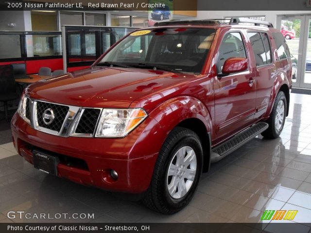 2005 Nissan Pathfinder LE in Red Brawn Pearl