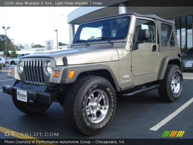 2006 Jeep Wrangler X 4x4 in Light Khaki Metallic