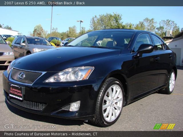 2007 Lexus IS 250 AWD in Obsidian Black
